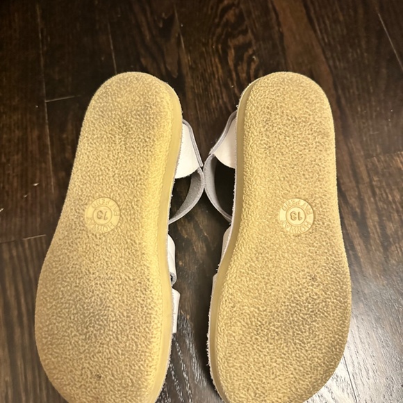 Salt Water- Sun-San Surfer sandals white  leather youth size 13 - Picture 4 of 4